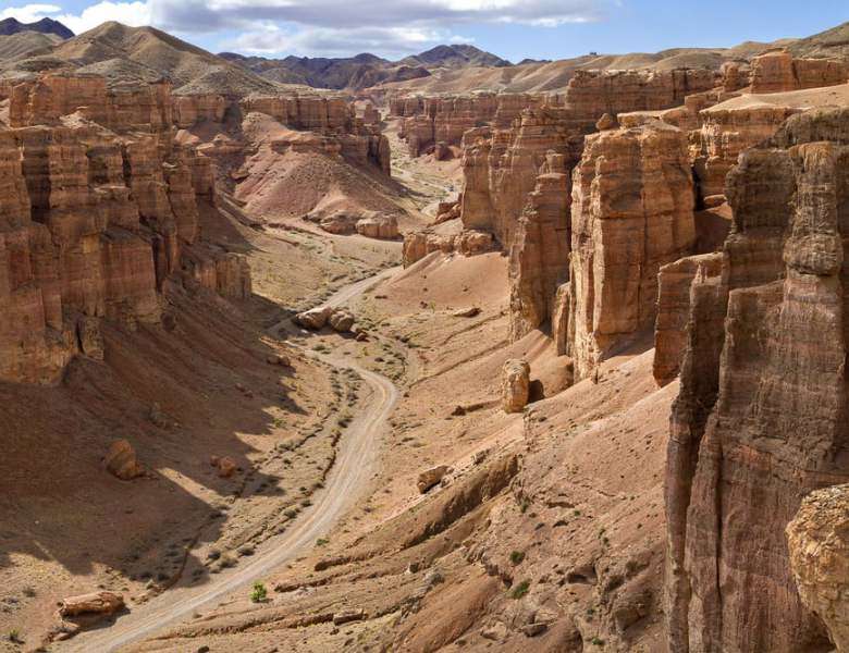 El cañon de Charyn, el equivalente asiático del Gran Cañón del Colorado