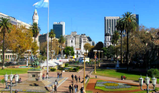De turistas en Capital Federal