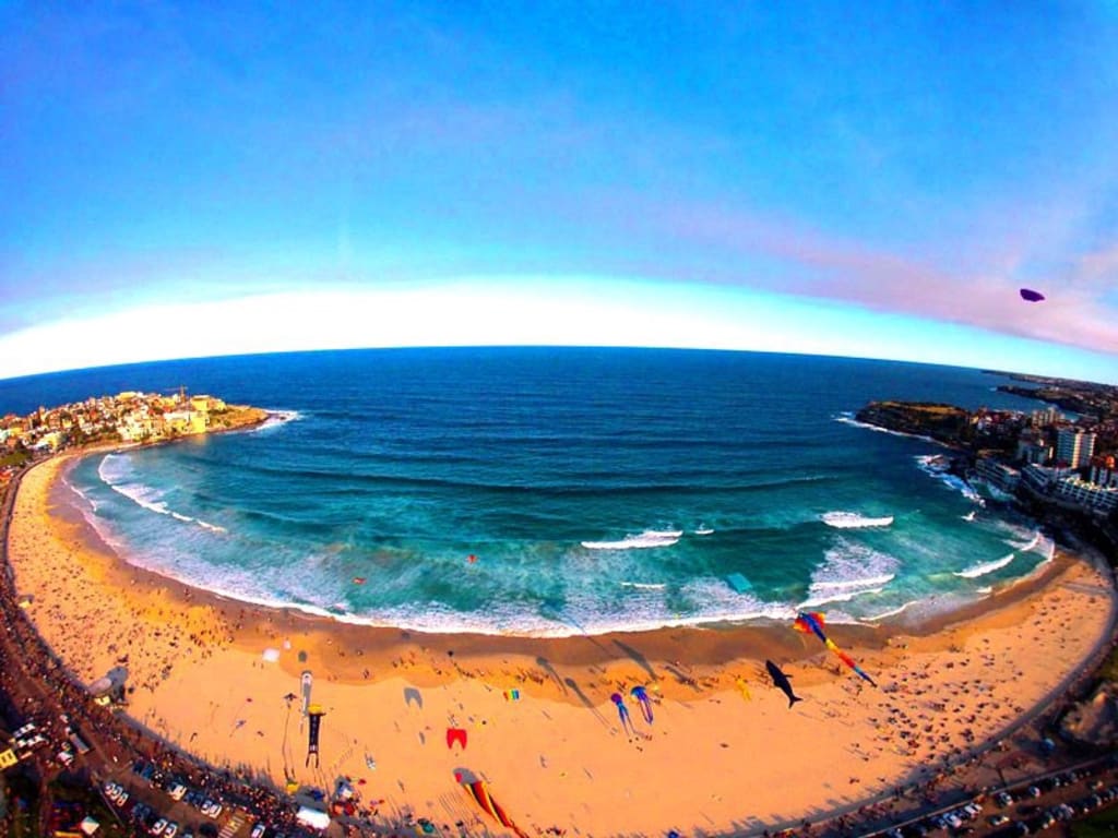 praia de bondi em sydney na Australia