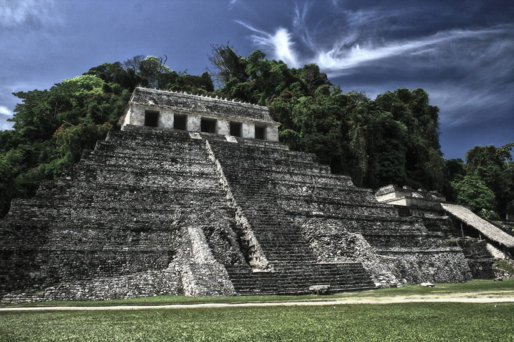 Construção maya em Chiapas