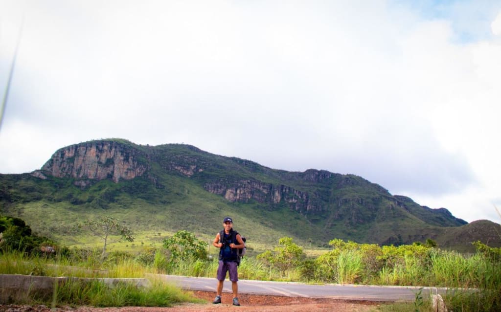 Worldpacker e Morro da Baleia ao fundo