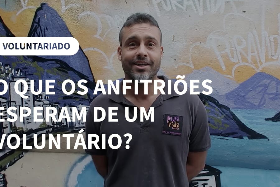 O que um anfitrião espera dos voluntários?