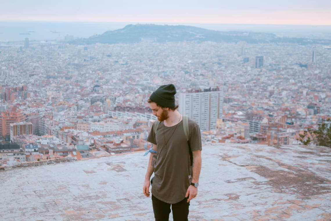 Solo traveler, Barcelona, Spain