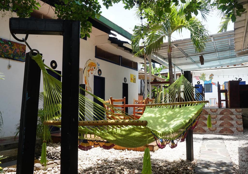 Patio at The Townhouse Hostel, Nicaragua