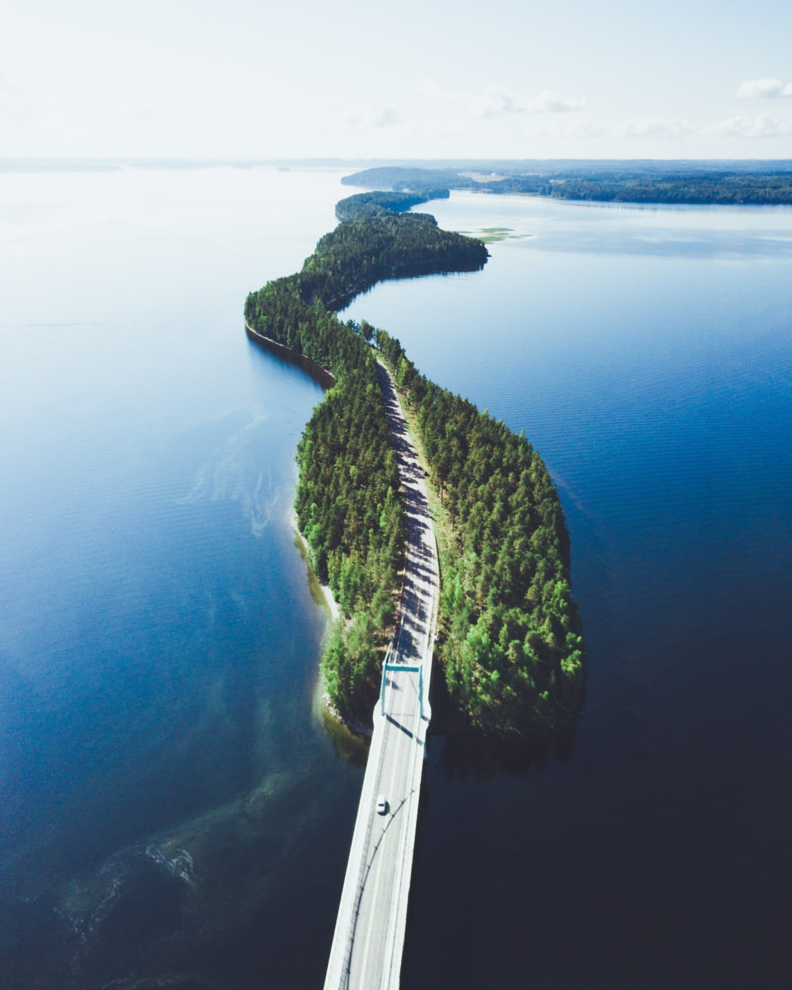 Unique road in Asikkala, Finland