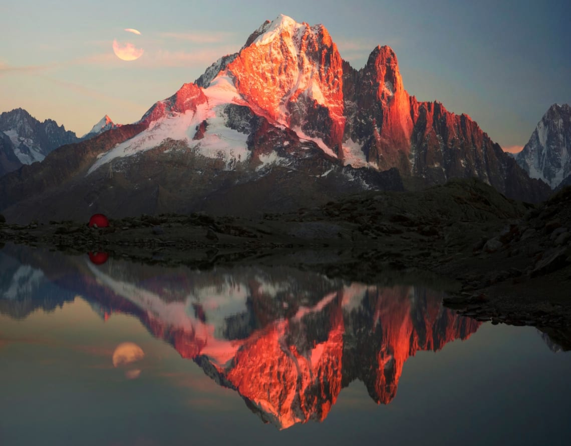 Atardecer en los Alpes Franceses
