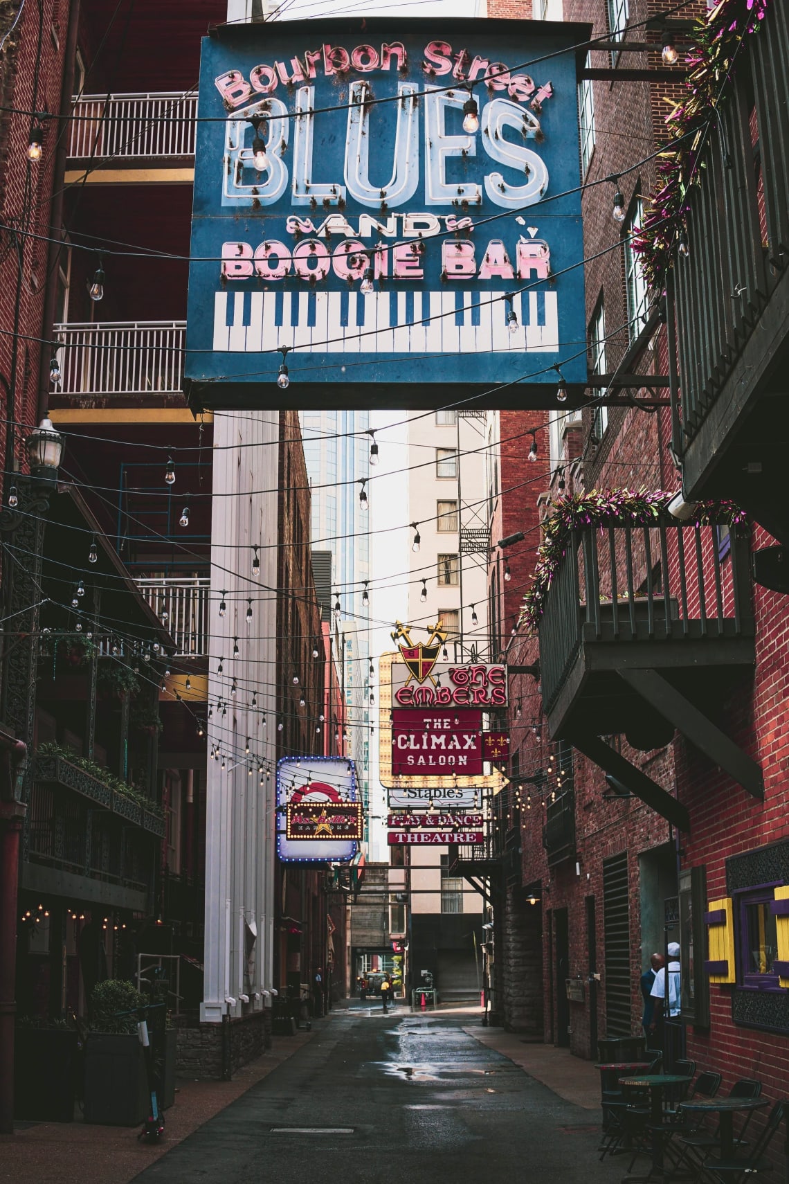 Bars and venues in downtown Nashville, Tennessee, United States