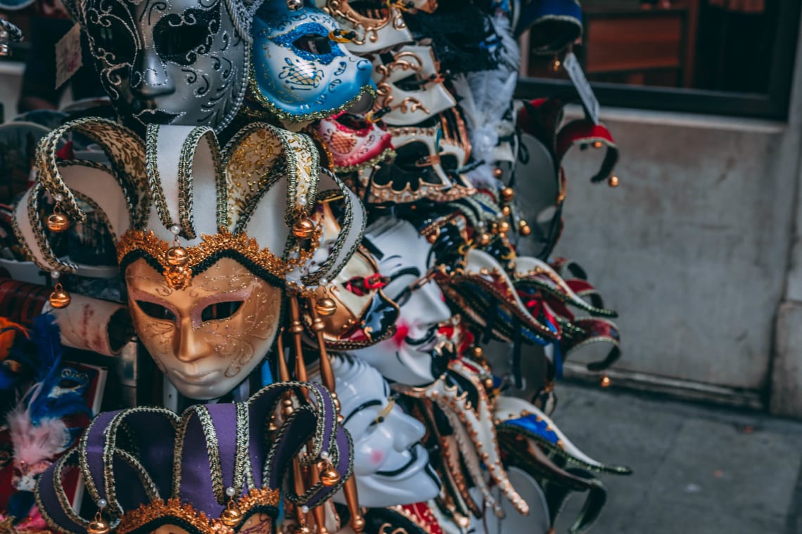 Top things to do in New Orleans during Mardi Gras: pick out a mask at the French Market