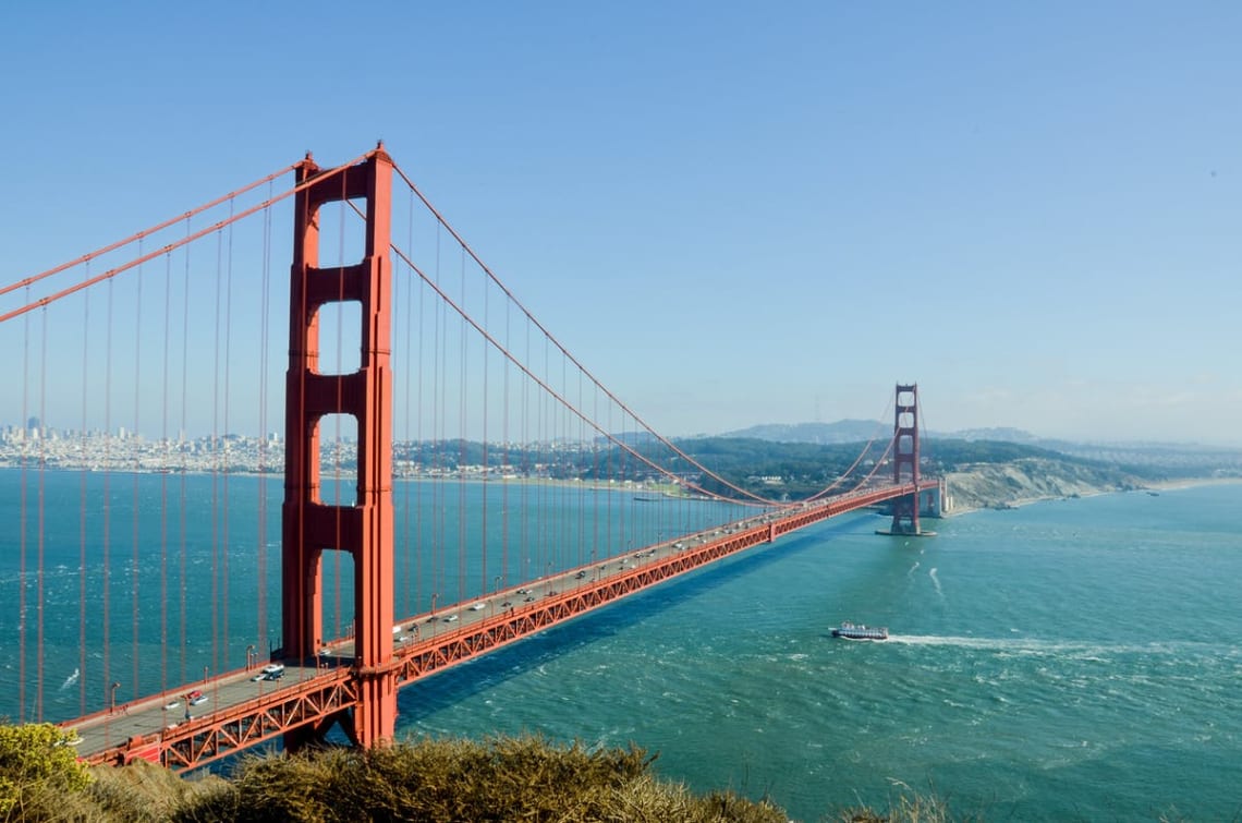 Golden Gate Bridge in San Francisco, California