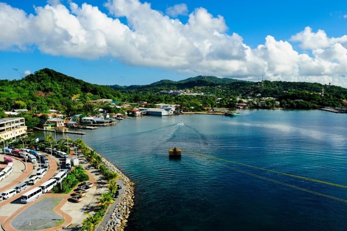 Roatan island in Honduras