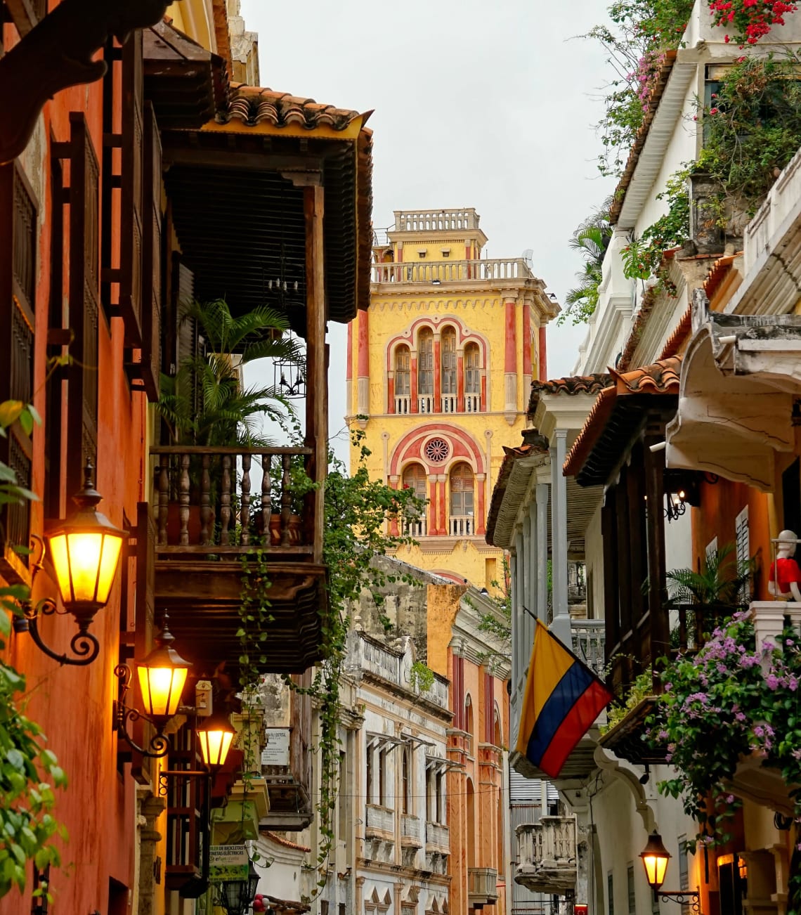 Beautiful architecture of Cartagena, Colombia