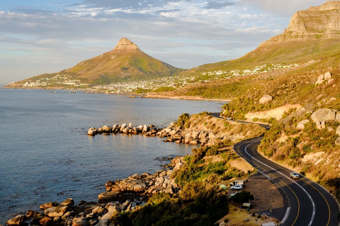 Winding coastal road part of the Chapman's Peak drive