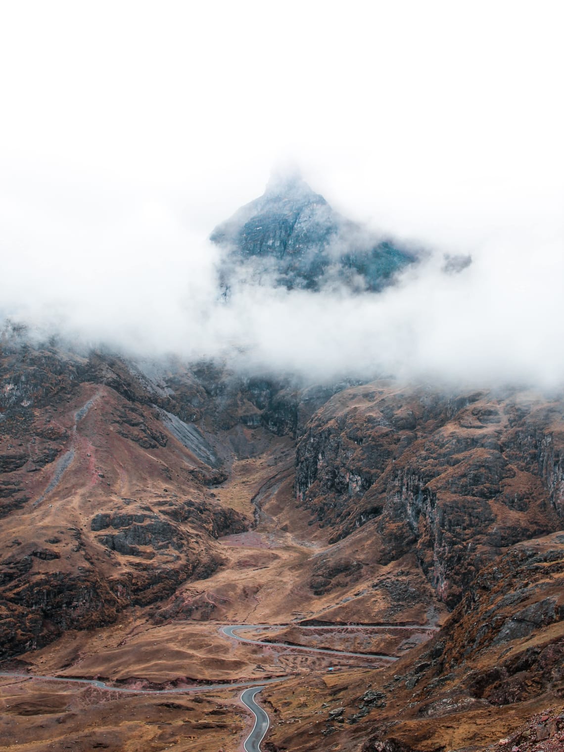 Mountain landscape outside Cusco, Peru