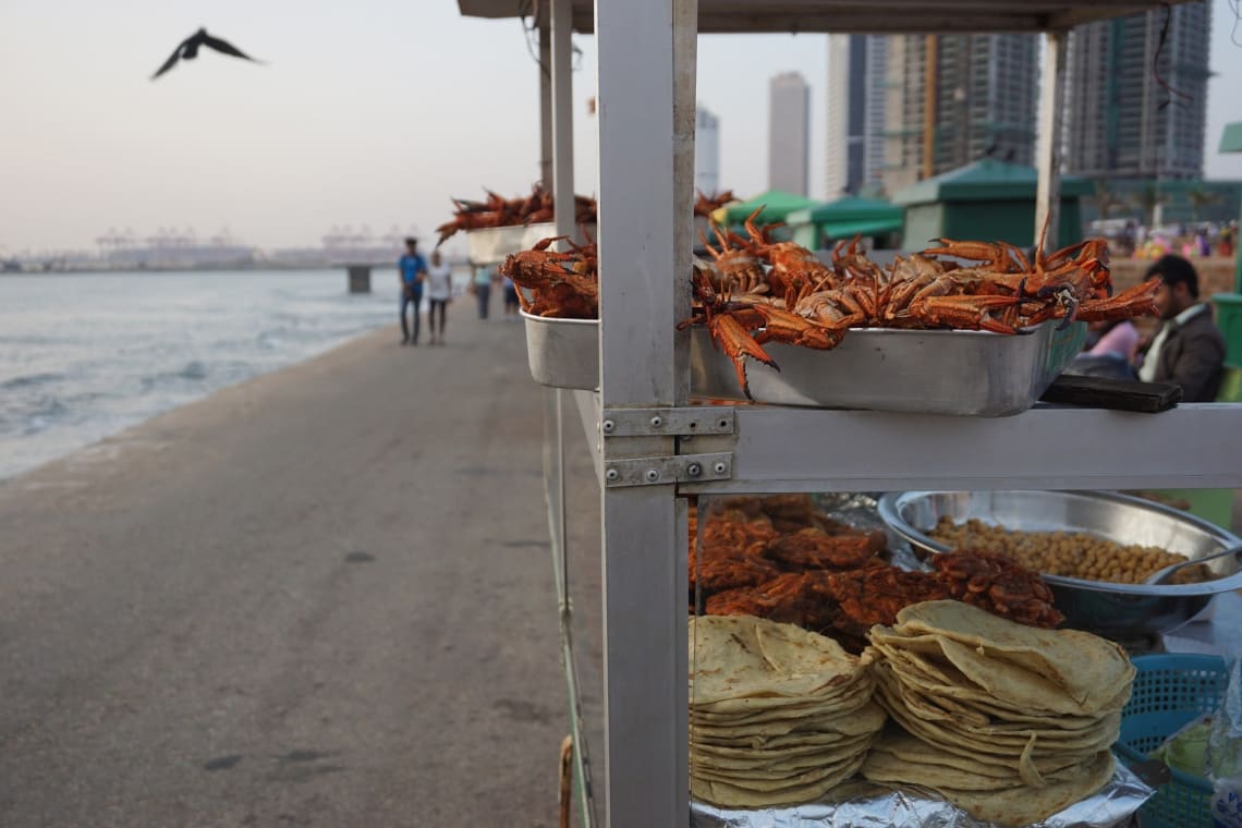 Beachside boardwalk, Colombo, Sri Lanka