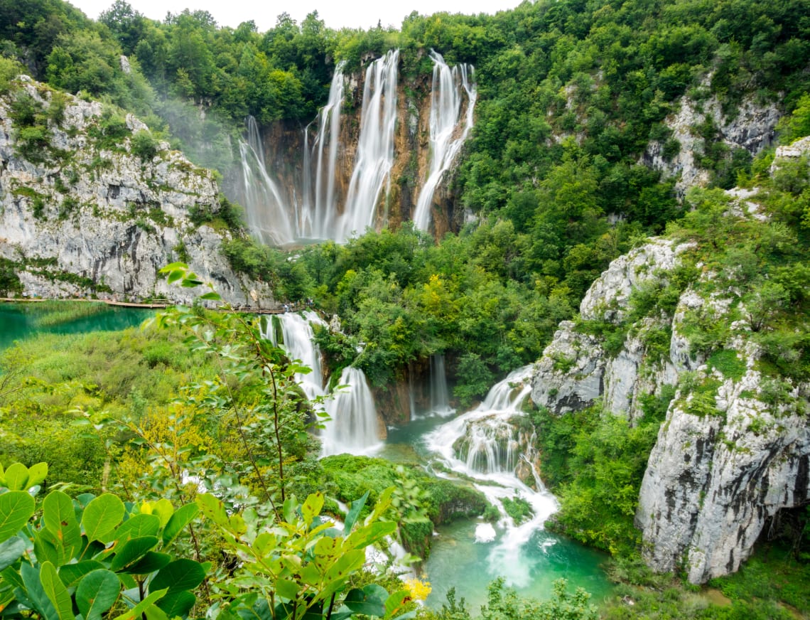 Plitvice Lakes is the most famous place for hiking in croatia