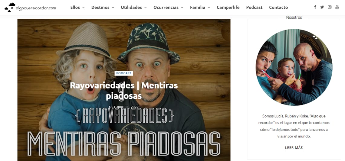 Blog de viajes Algo que recordar