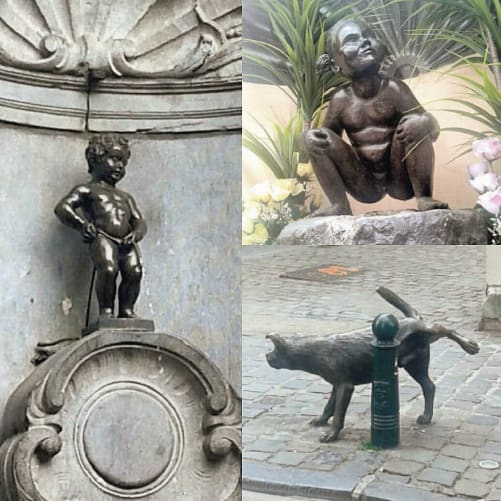 Guía para visitar Bruselas, Bélgica - Worldpackers - Manneken pis y Jeanneke pis 