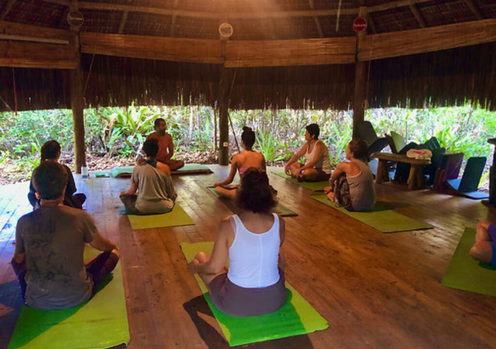 Atividades sendo realizadas na Ecovila Piracanga