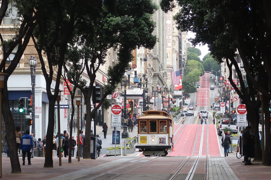 O que fazer em San Francisco: andar no famoso bondinho