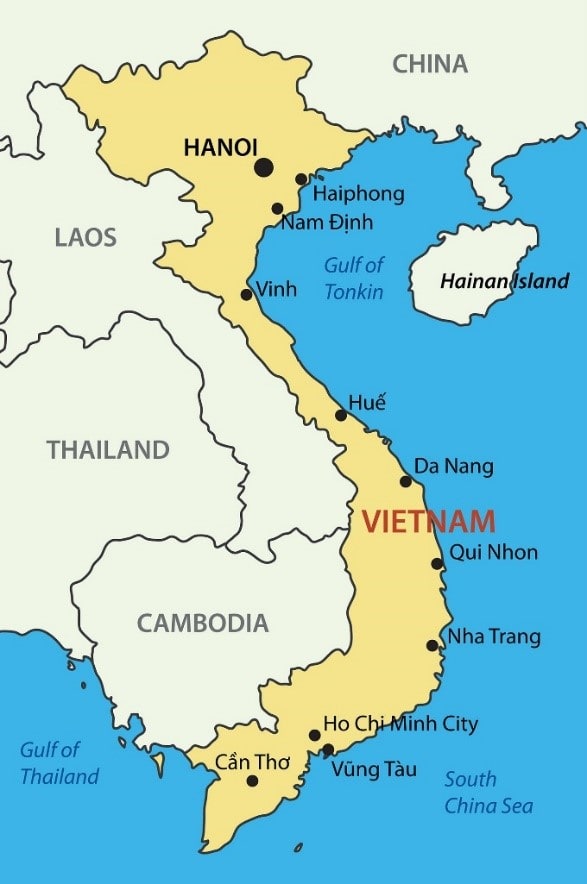 Map of Vietnam