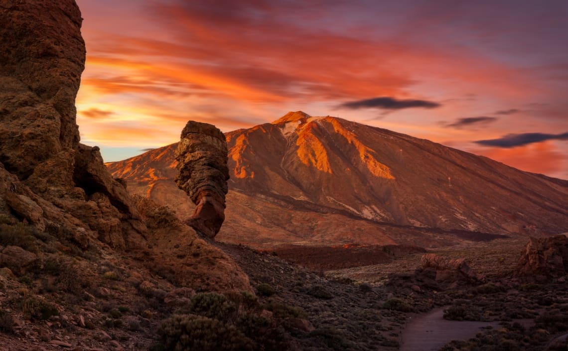 Volcán Teide al atardecer
