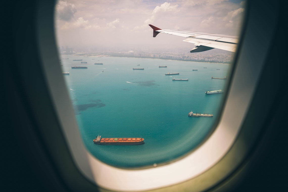 Panoramic flight views