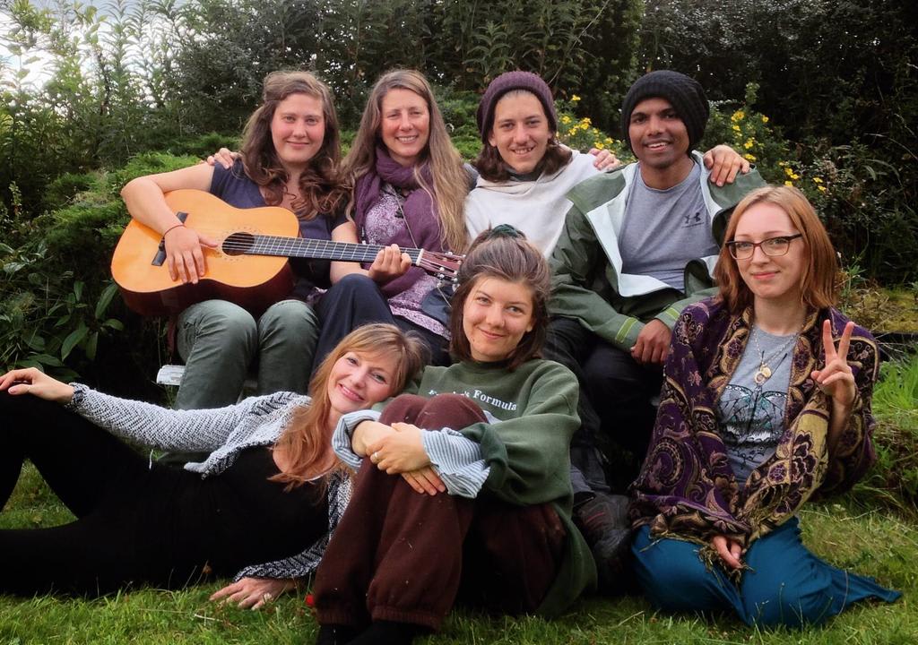 Group of volunteers from a Hare Krishna community