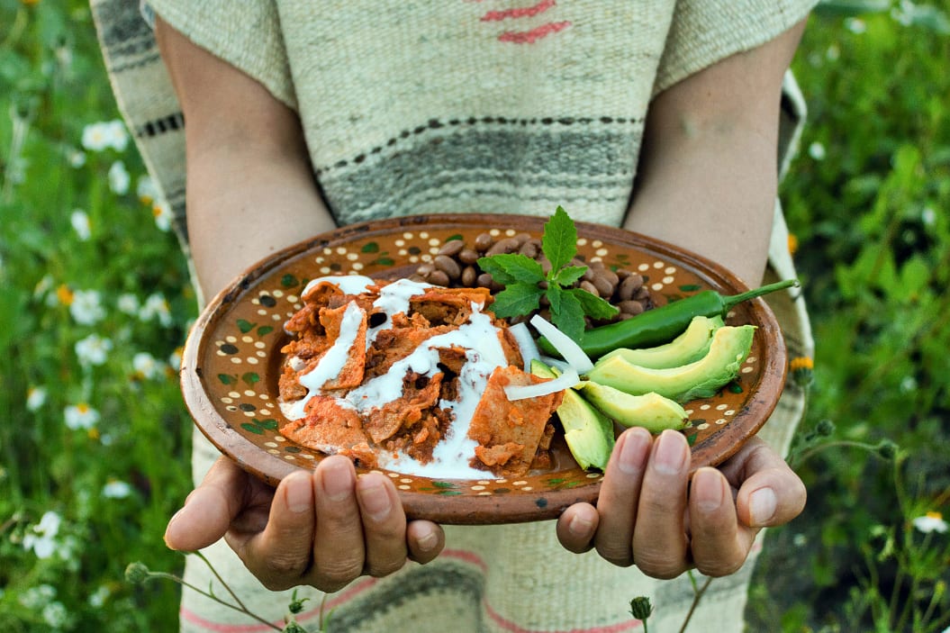 Plato mexicana pequeño