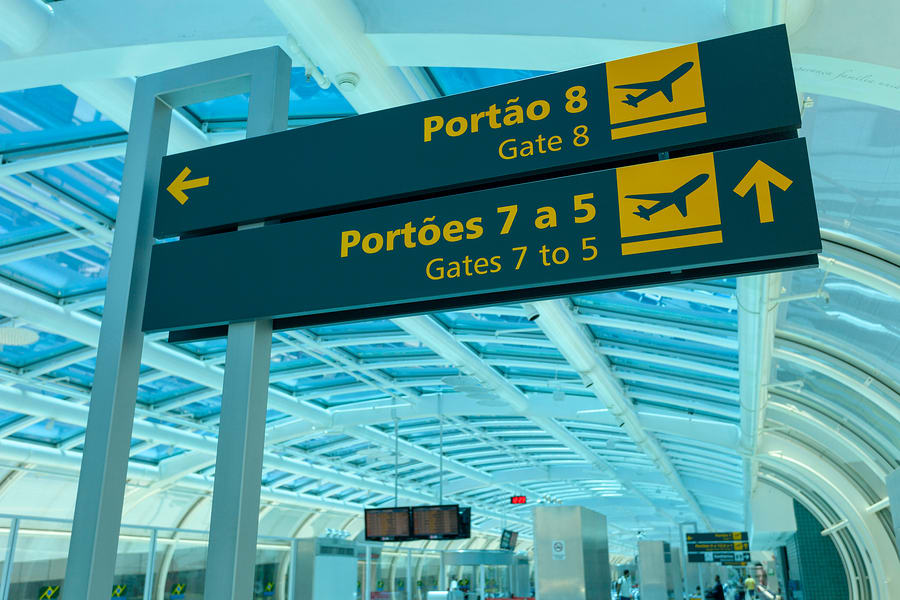Placas de aeroporto
