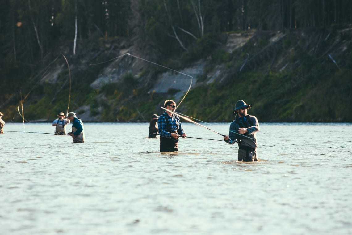 men fishing