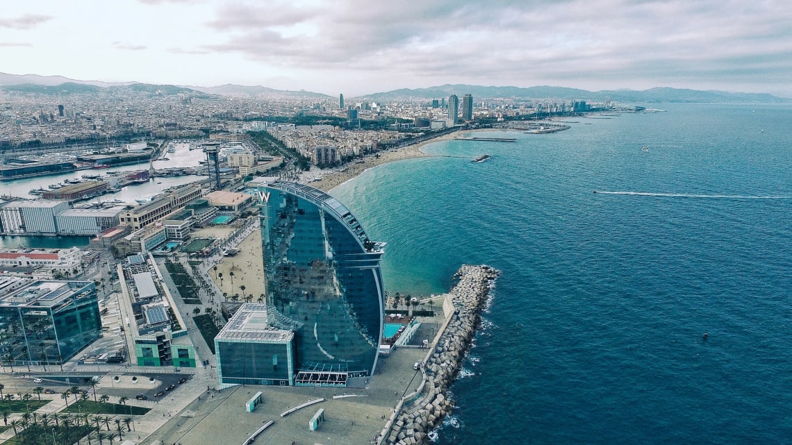 Mediterranean Sea, Barcelona, Spain