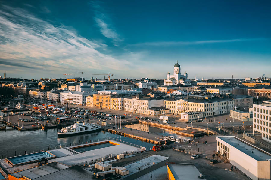 Vista panorâmica da cidade de Helsinki