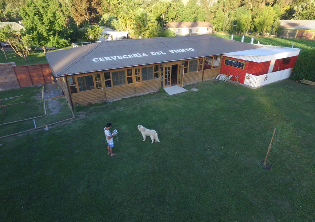 Aerial view of Cerveceria del Viento, a cool place for a unique stay in Chile