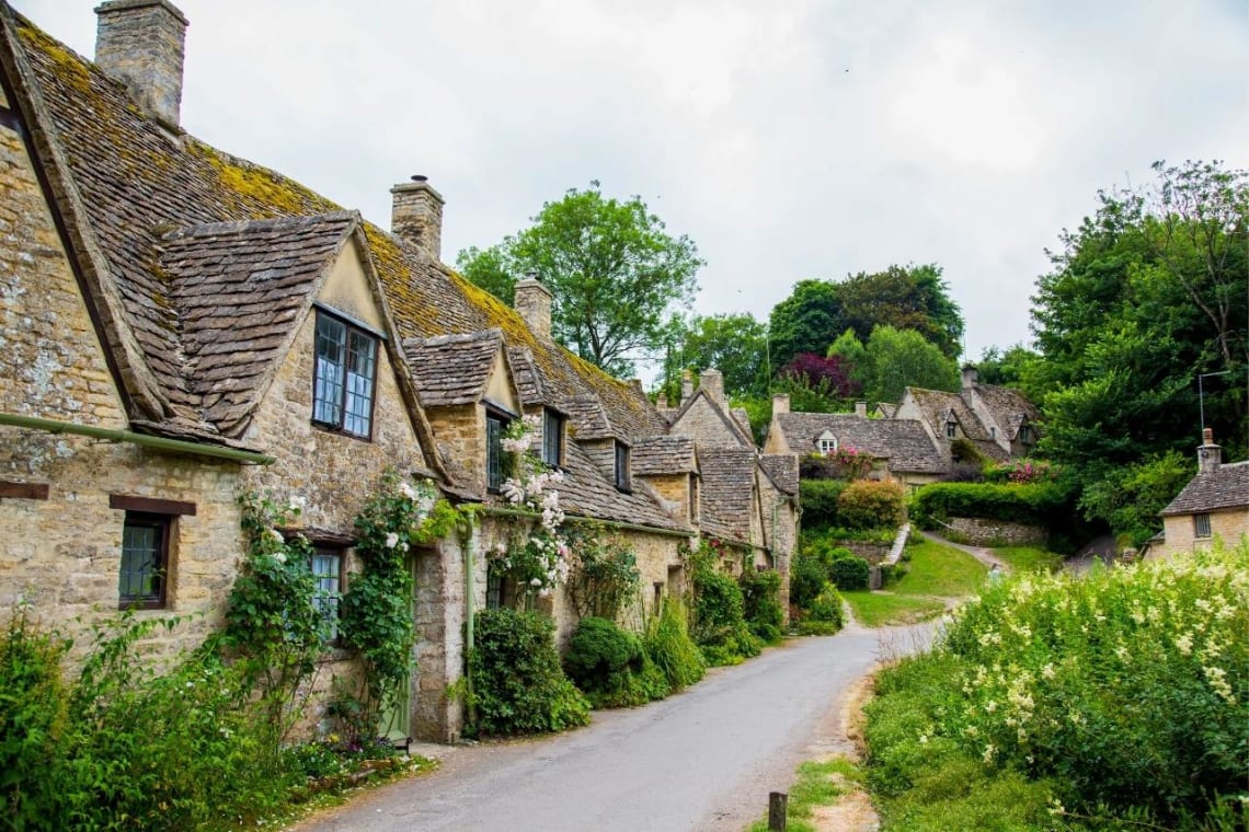 Rural village in the UK