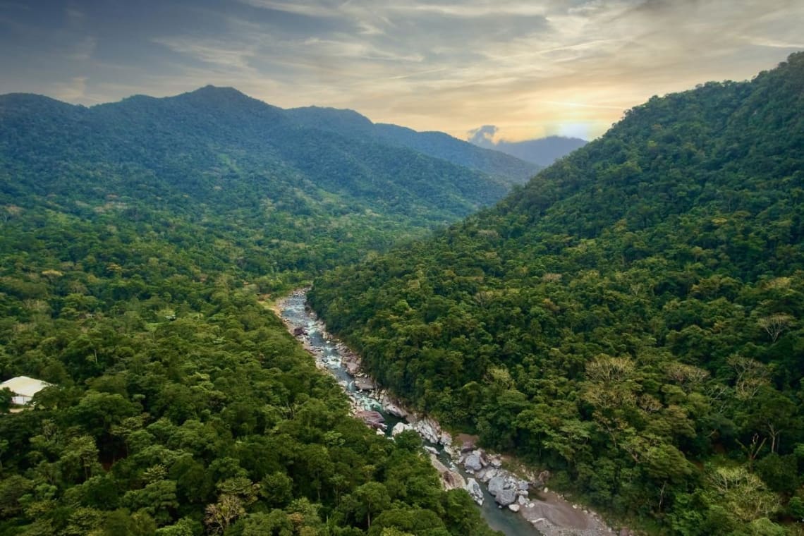 Cangrejal river in the Honduras rainforest