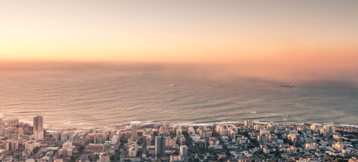 Panorama of Cape Town, South Africa