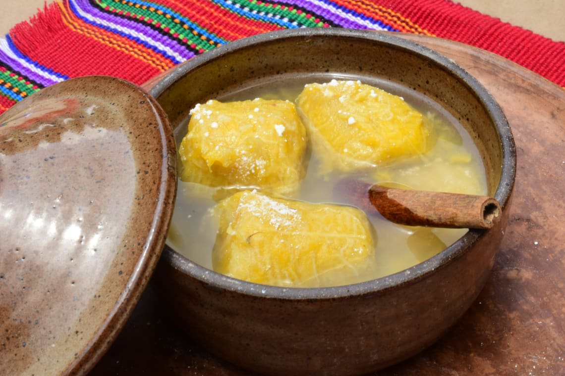 Platano maduro con canela