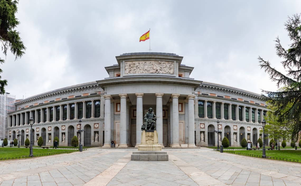 Exterior del Museo del Prado, una de las mejores cosas que hacer gratis en Madrid