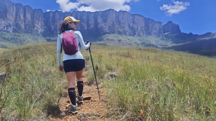 girl hiking Mount Roraima