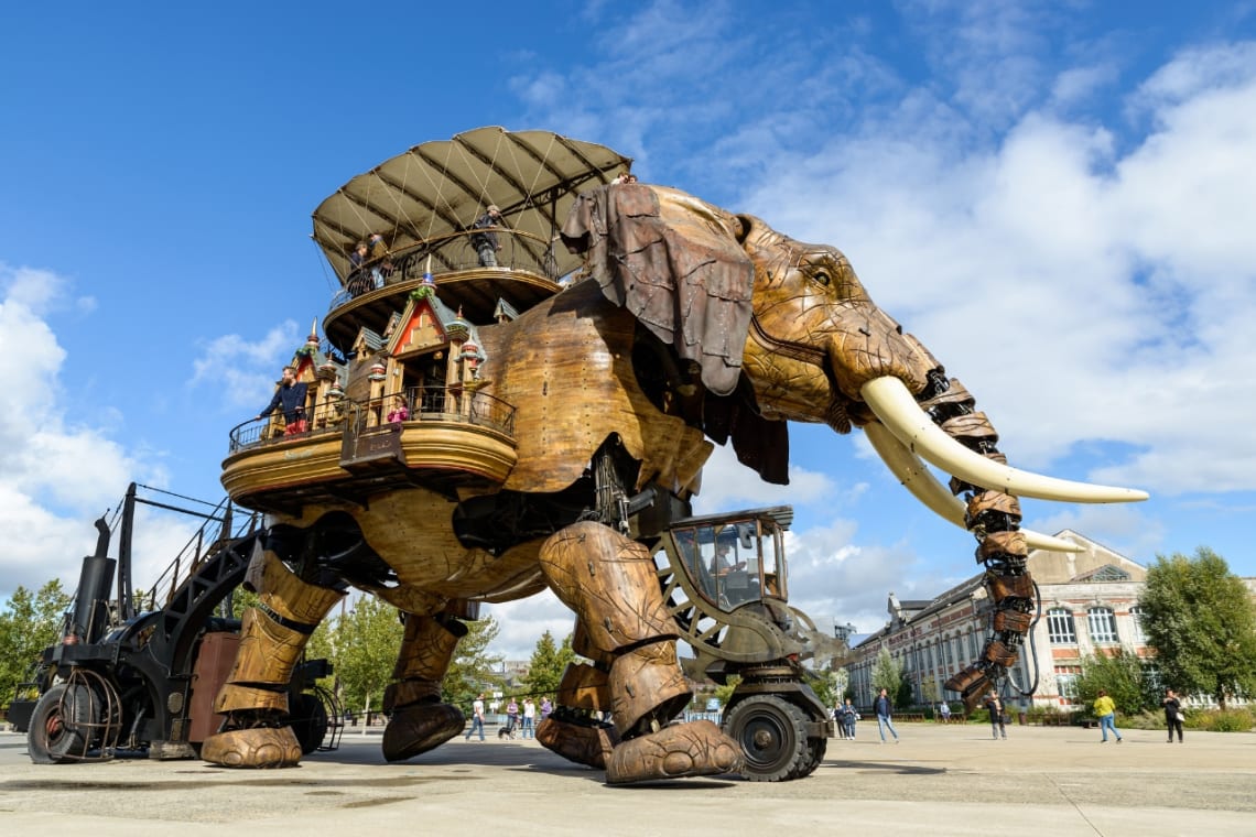 Elefante mecánico en Nantes