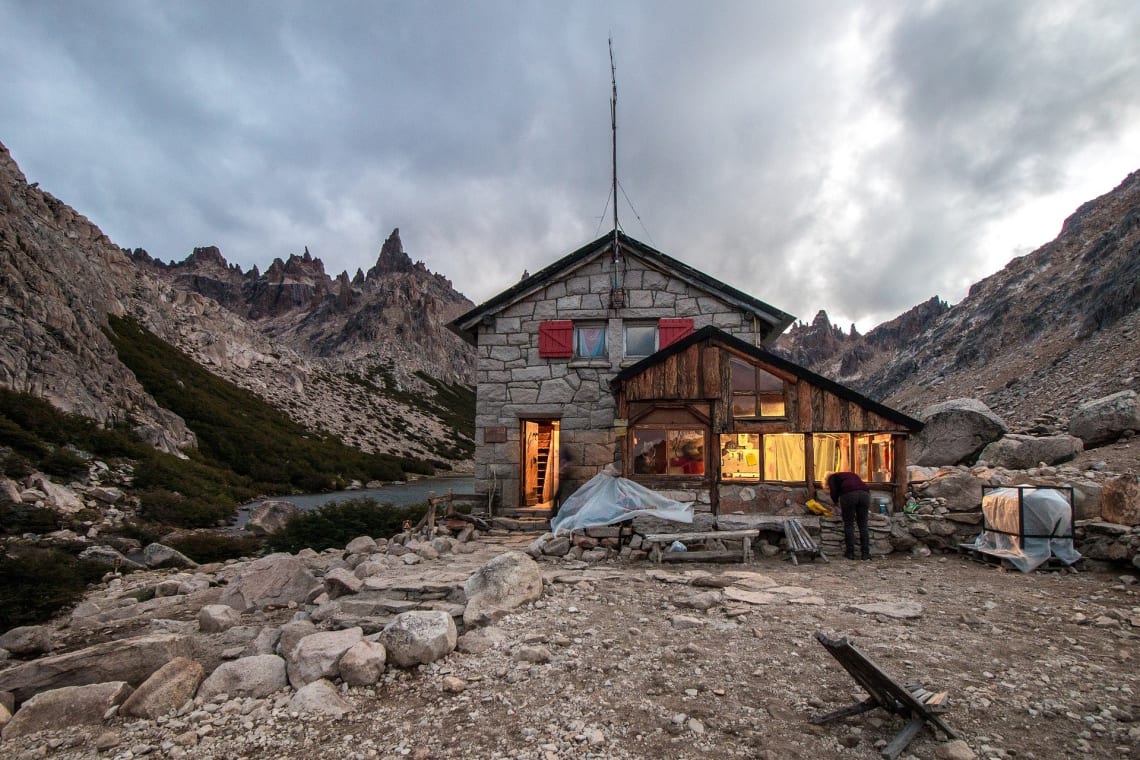 Refugio Frey del Cerro Catedral, dentro del Parque Nacional Nahuel Huapi