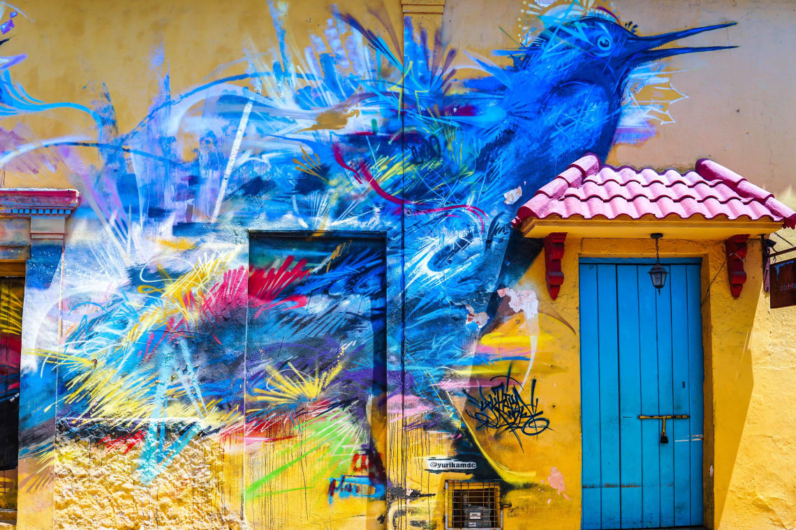 Street art in Cartagena, Colombia