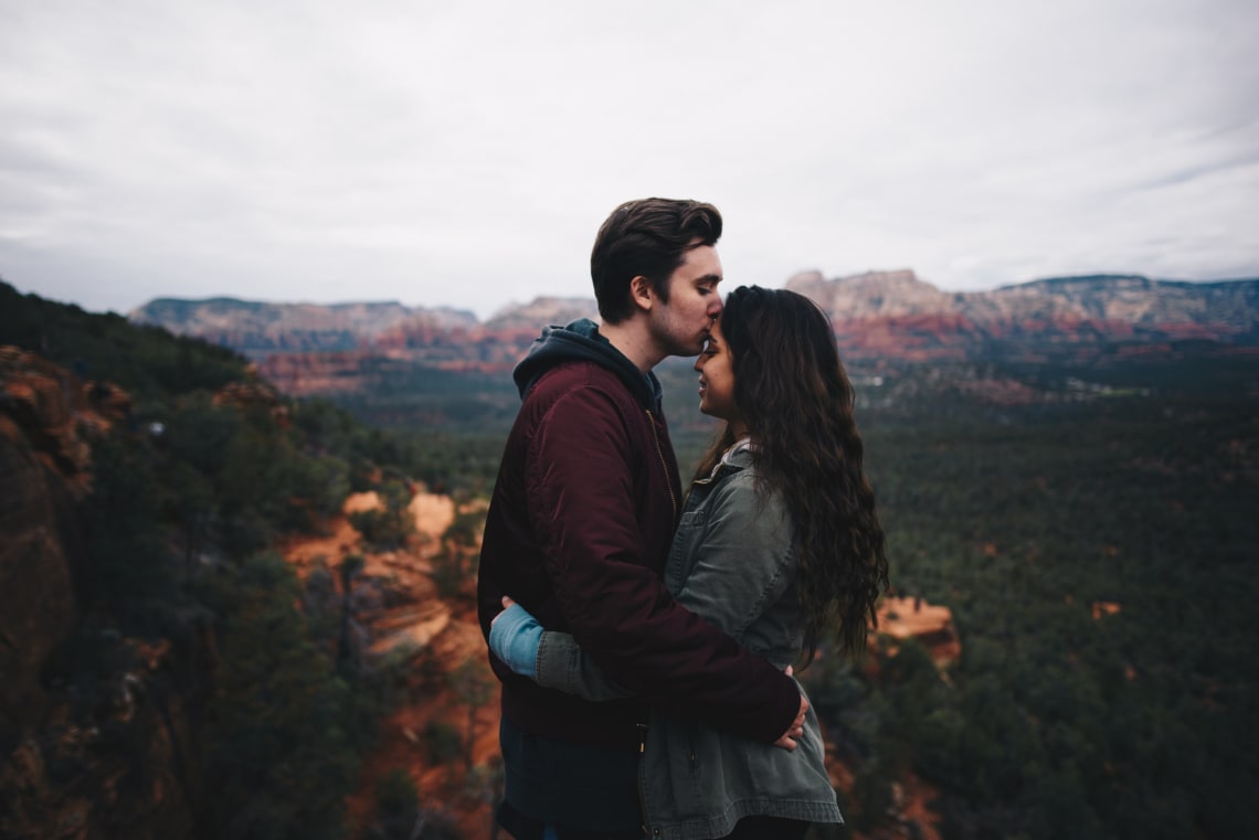 Romantic moment, Sedona, Arizona, United States