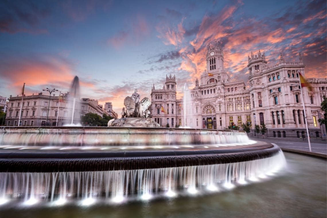 Fuente de Cibeles en Salamanca, Madrid