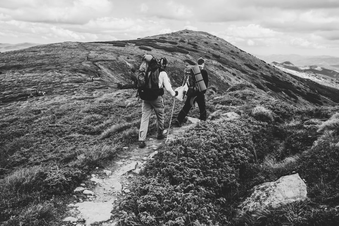 Hikers, Carpathian Mountains