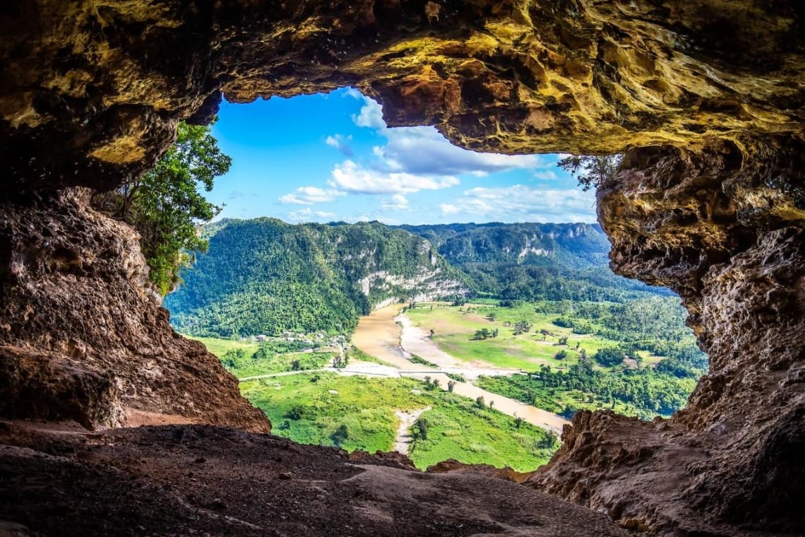 View from inside Cueva Ventana, one of the best places to visit in Puerto Rico