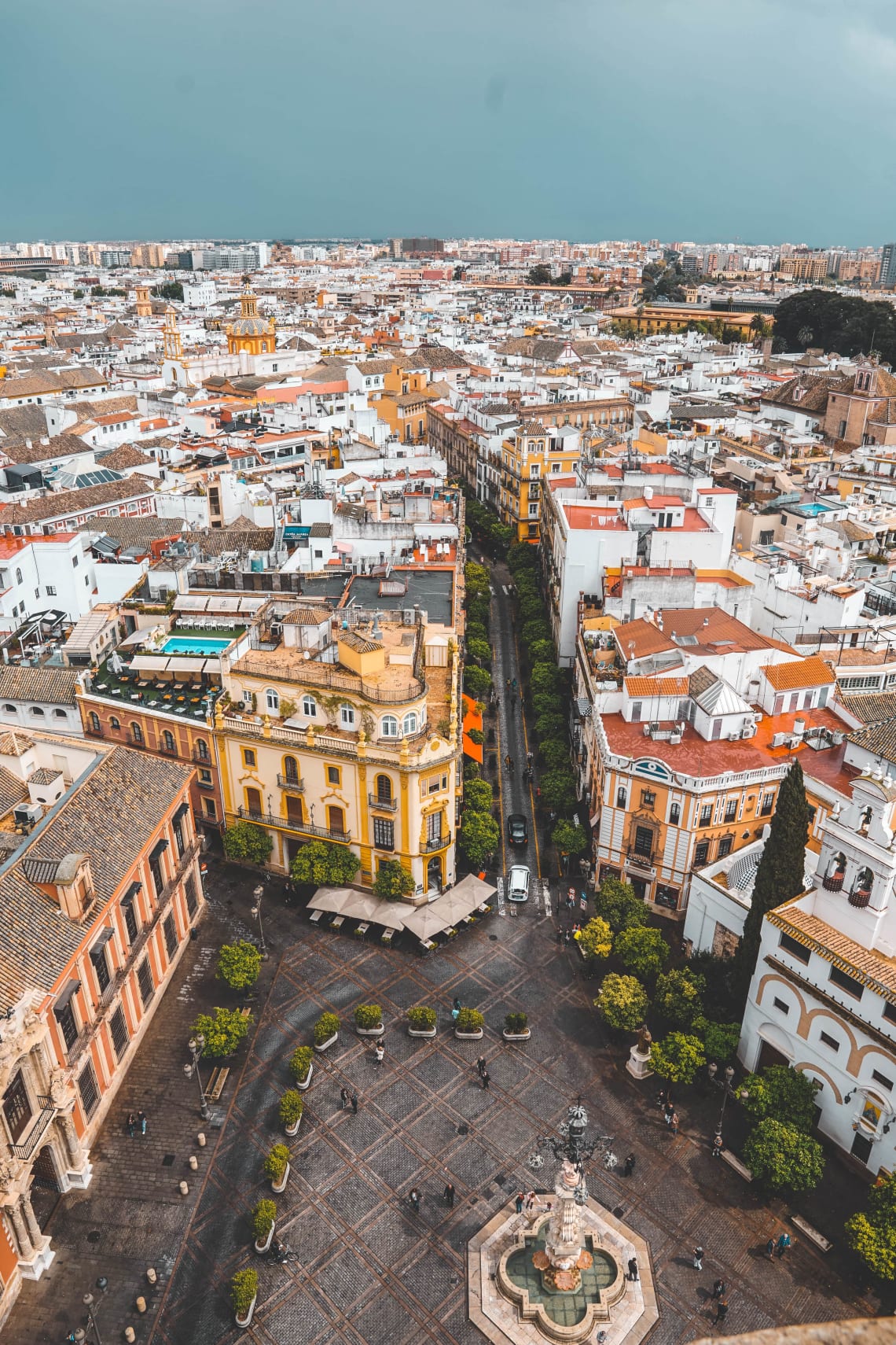 Aerial view of Madrid, Spain