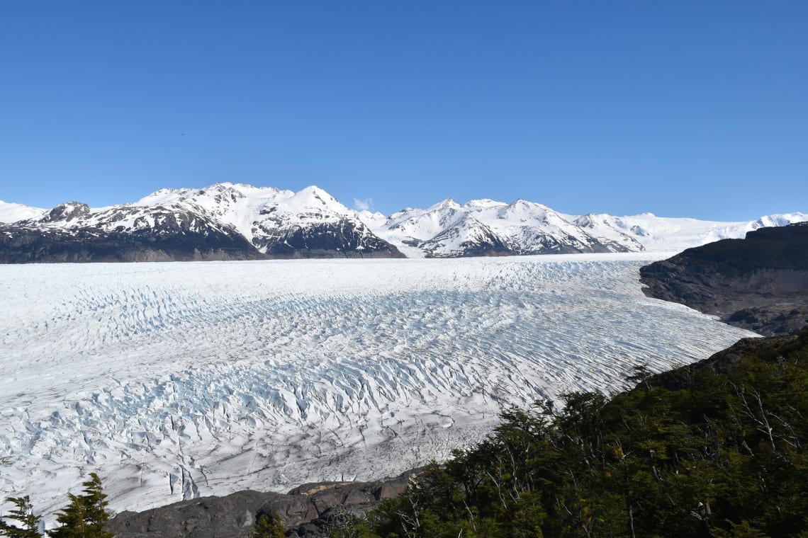 Glaciar en el Circuito W del Parque Nacional Torres del Paine