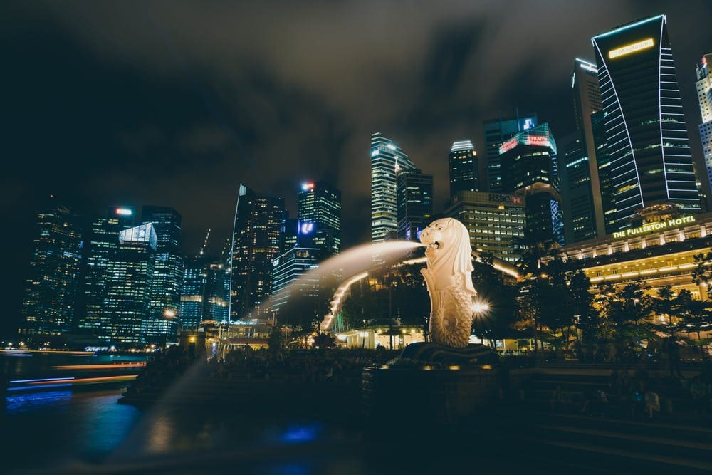 Mega guía para viajar a Singapur - Worldpackers- fuente de merlion Singapur 