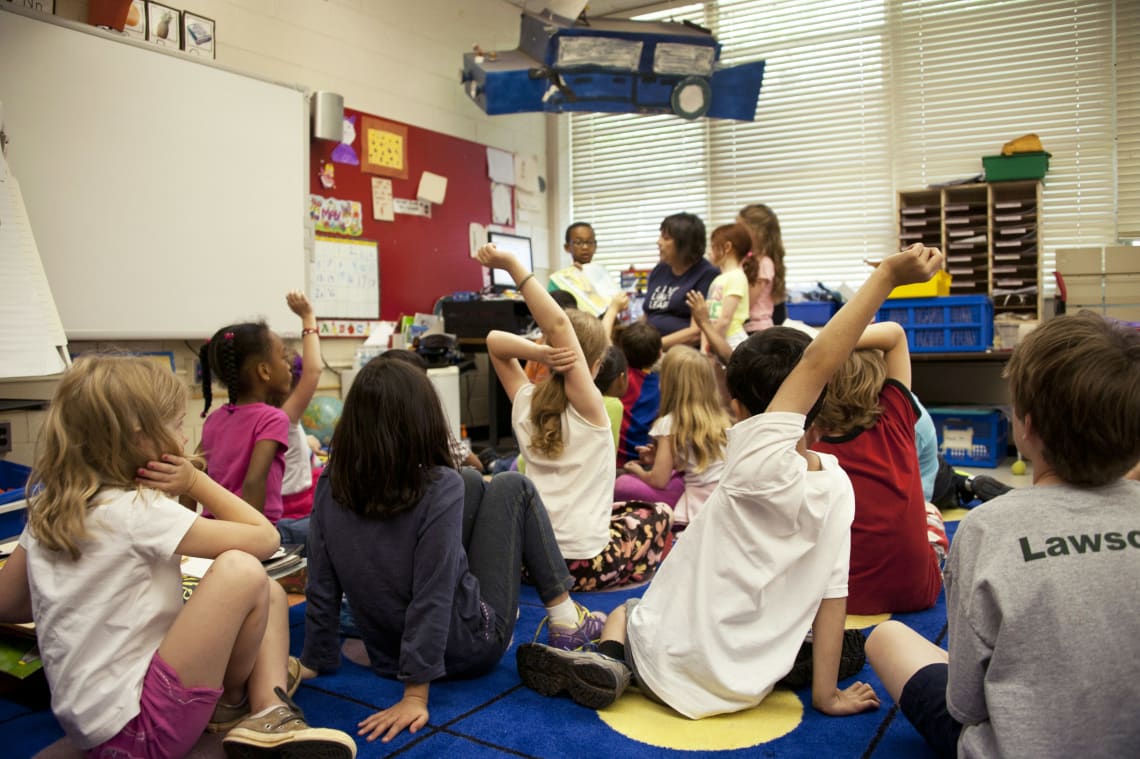 children at a daycare center